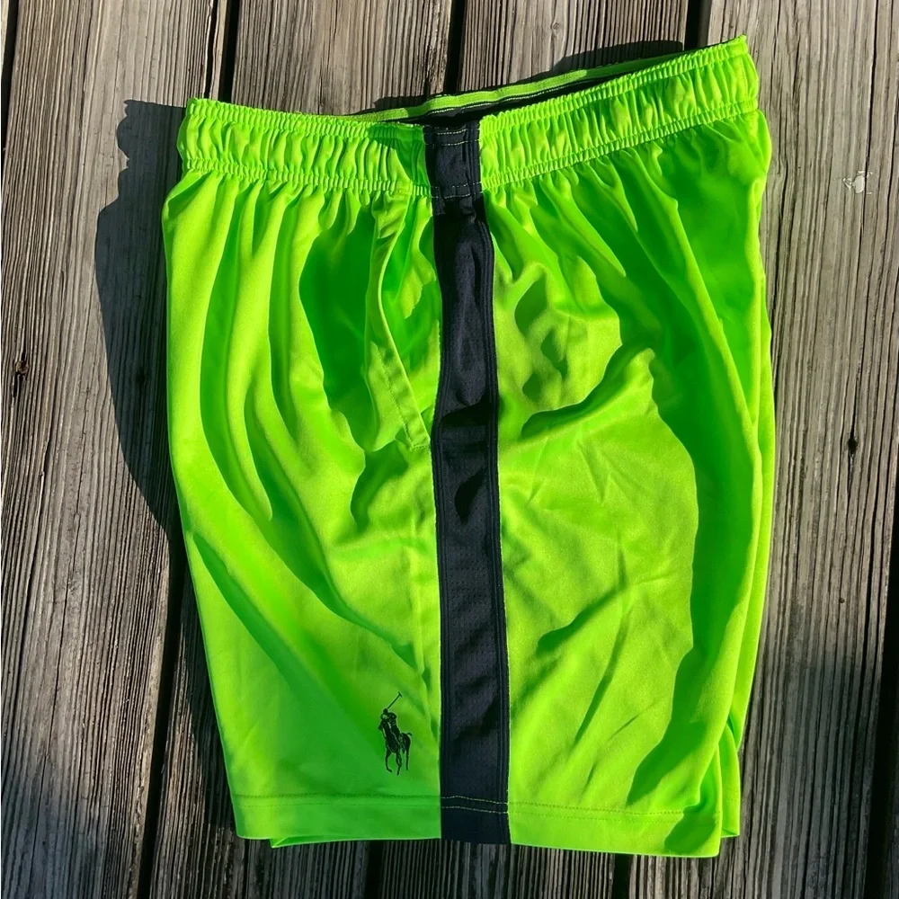 Polo Ralph Lauren Performance Athletic Shorts Lime Green M